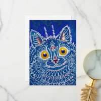 Un gato al estilo gótico por Louis Wain