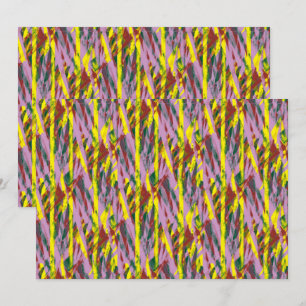 Tarjeta De Agradecimiento Un gato gris esponjoso con ojos verdes se sienta e