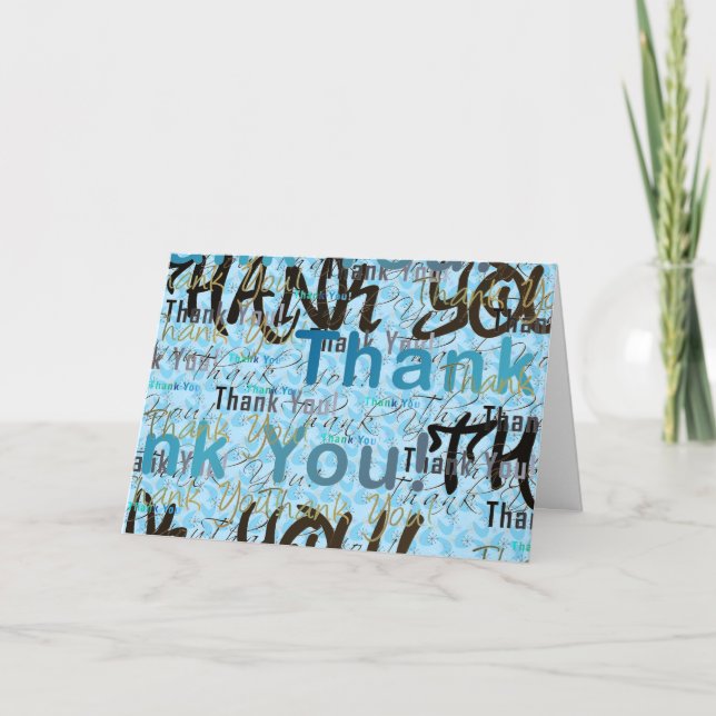 Tarjeta De Agradecimiento Un gran grande LE AGRADECE (Anverso)