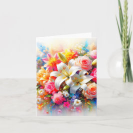 Tarjeta De Agradecimiento Un Jardin d’Amour Éternel , carte pour tous