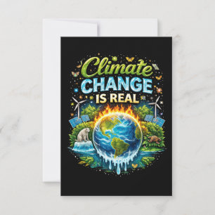 Tarjeta De Agradecimiento Un mundo que se calienta