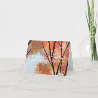 Tarjeta De Agradecimiento Un notecard escénico para todo el mundo