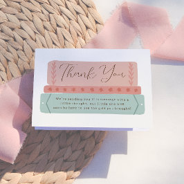 Tarjeta De Agradecimiento Un nuevo capítulo | Baby Shower de historietas dib