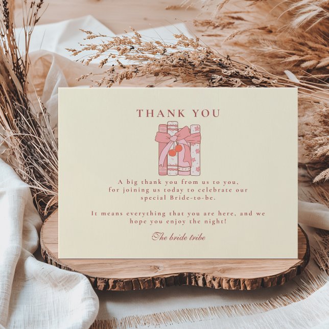 Tarjeta De Agradecimiento Un nuevo capítulo comienza desayuno nupcial de laz (Subido por el creador)