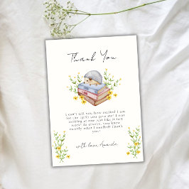 Tarjeta De Agradecimiento Un nuevo capítulo inicia Baby Shower de la peluque