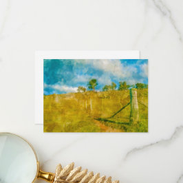 Tarjeta De Agradecimiento Un paisaje mágico pastoral