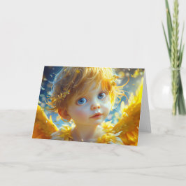 Tarjeta De Agradecimiento Un pequeño ángel de arte digital