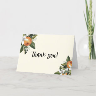 Tarjeta De Agradecimiento Un pequeño Baby Shower neutro de clementina cutáne