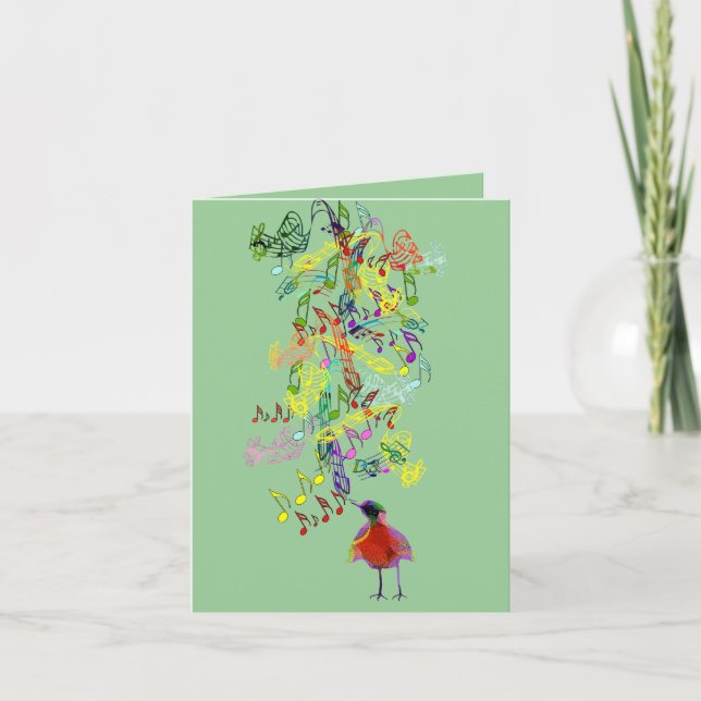 Tarjeta De Agradecimiento Un Pequeño Birdie Me Dijo Así Que Gracias. (Anverso)