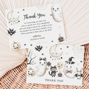 Tarjeta De Agradecimiento Un pequeño chicle casi se espera en Baby Shower de