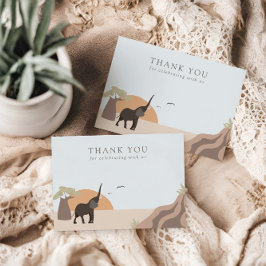 Tarjeta De Agradecimiento Un pequeño maní | Boho Safari de la Jungla