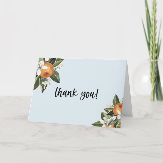 Tarjeta De Agradecimiento Un pequeño niño de Clementine, Fiesta de Baby Show (Anverso)