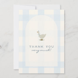 Tarjeta De Agradecimiento Un pequeño niño ganso Baby Shower Gracias