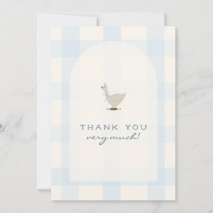Tarjeta De Agradecimiento Un pequeño niño ganso Baby Shower Gracias