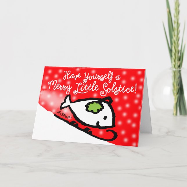 Tarjeta De Agradecimiento ¡Un Pequeño Solsticio De Cereza! - (Anverso)