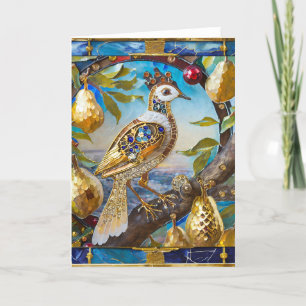 Tarjeta De Agradecimiento Un perdiz en un árbol de peras