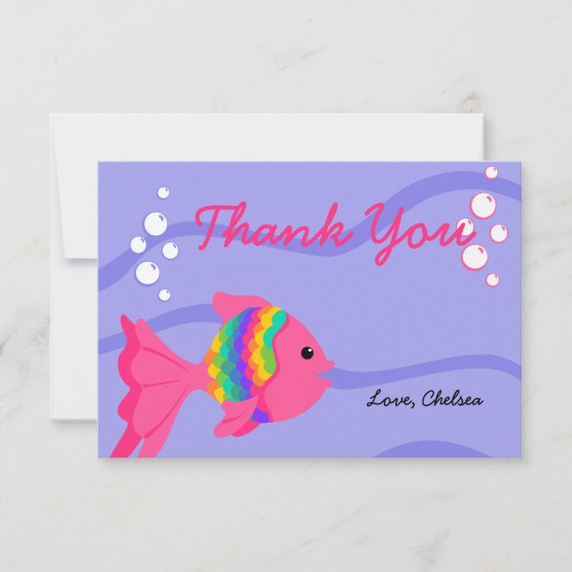 Tarjeta De Agradecimiento ¡Un Pescado Fantástico! (Anverso)