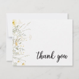 Tarjeta De Agradecimiento Un poco de color amarillo anaranjado Baby Shower