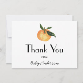 Tarjeta De Agradecimiento Un poco de diversión en Baby Shower gracias