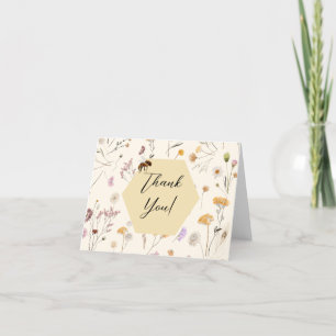Tarjeta De Agradecimiento Un poco de miel género neutro bebé bebe Baby Showe