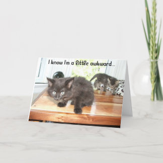 Tarjeta De Agradecimiento Un poco torpe