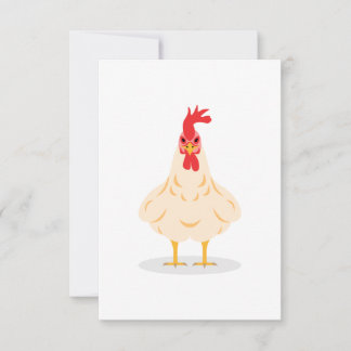 Tarjeta De Agradecimiento Un pollo lindo