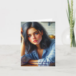 Tarjeta De Agradecimiento Un Souffle d’Inspiration, carte pour tous