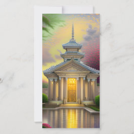 Tarjeta De Agradecimiento Un templo es un lugar de culto y un acto espiritua