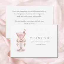 Un Tini Uno Pink Martini Baby shower de niña