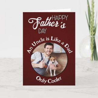 Tarjeta De Agradecimiento Un tío es como el Día del Padre personalizado