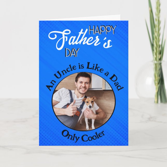 Tarjeta De Agradecimiento Un tío es como el Día del Padre personalizado (Anverso)