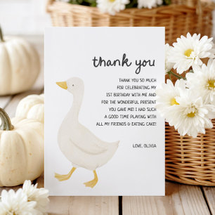 Tarjeta De Agradecimiento Un triste cumpleaños Goose gracias