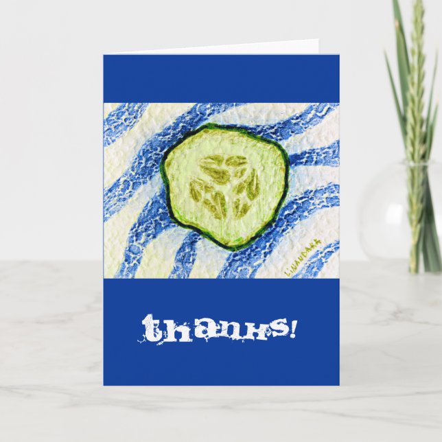 Tarjeta De Agradecimiento Un trozo de verano (Anverso)