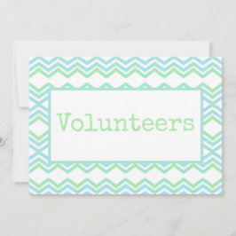 Tarjeta De Agradecimiento Un voluntario