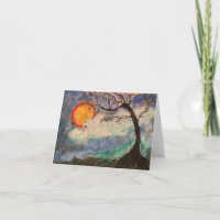 Una acuarela de árbol de desear