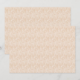 Tarjeta De Agradecimiento Una alfombra marrón con un motivo intrincado yace 