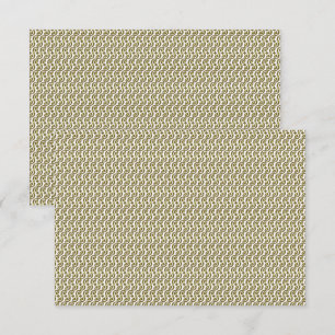 Tarjeta De Agradecimiento Una alfombra rectangular con un patrón geométrico 