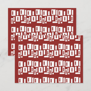 Tarjeta De Agradecimiento Una alfombra roja con un patrón texturado se extie