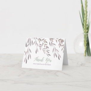 Tarjeta De Agradecimiento Una boda del Wildflower le agradece