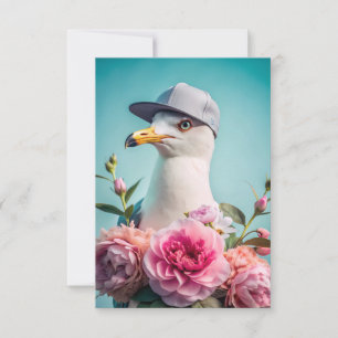 Tarjeta De Agradecimiento Una carta con una gaviota gracias