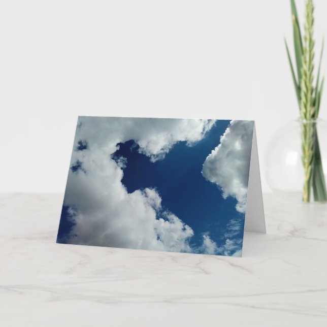 Tarjeta De Agradecimiento Una curva en las nubes (Anverso)