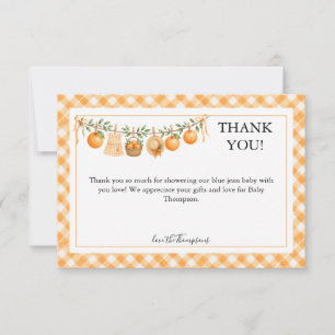 Tarjeta De Agradecimiento Una ducha de bebé de un pequeño encanto