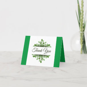 Tarjeta De Agradecimiento Una forma verde y blanca de decir Gracias