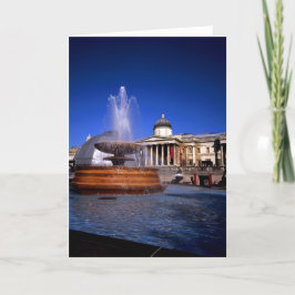 Tarjeta De Agradecimiento Una fuente Trafalgar Square London