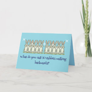 Tarjeta De Agradecimiento 🐰 "Una línea de trabajo en retroceso" Día del Pad