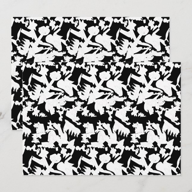 Tarjeta De Agradecimiento Una manga blanca con una textura sutil, probableme (Anverso / Reverso)