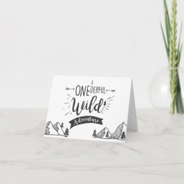 Tarjeta De Agradecimiento Una maravillosa aventura salvaje gracias chico de 