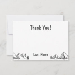 Tarjeta De Agradecimiento Una maravillosa aventura salvaje gracias chico de 