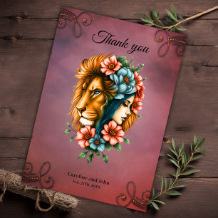 Tarjeta De Agradecimiento Una mujer maravillosa cuyo pelo largo y fluido