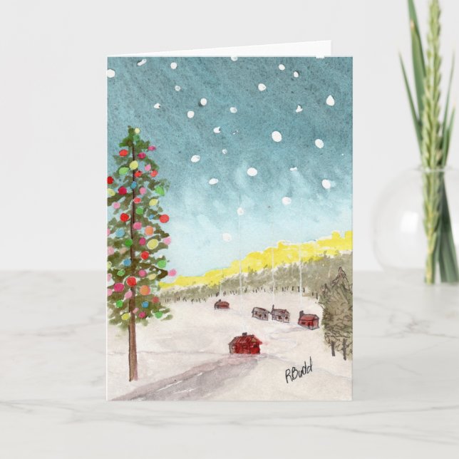 Tarjeta De Agradecimiento Una Navidad Esperanzadora (Anverso)